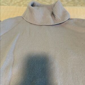 Athleta Bayshore Wool Cashmere Tunic Sweater Light Blue Periwinkle Purple Small